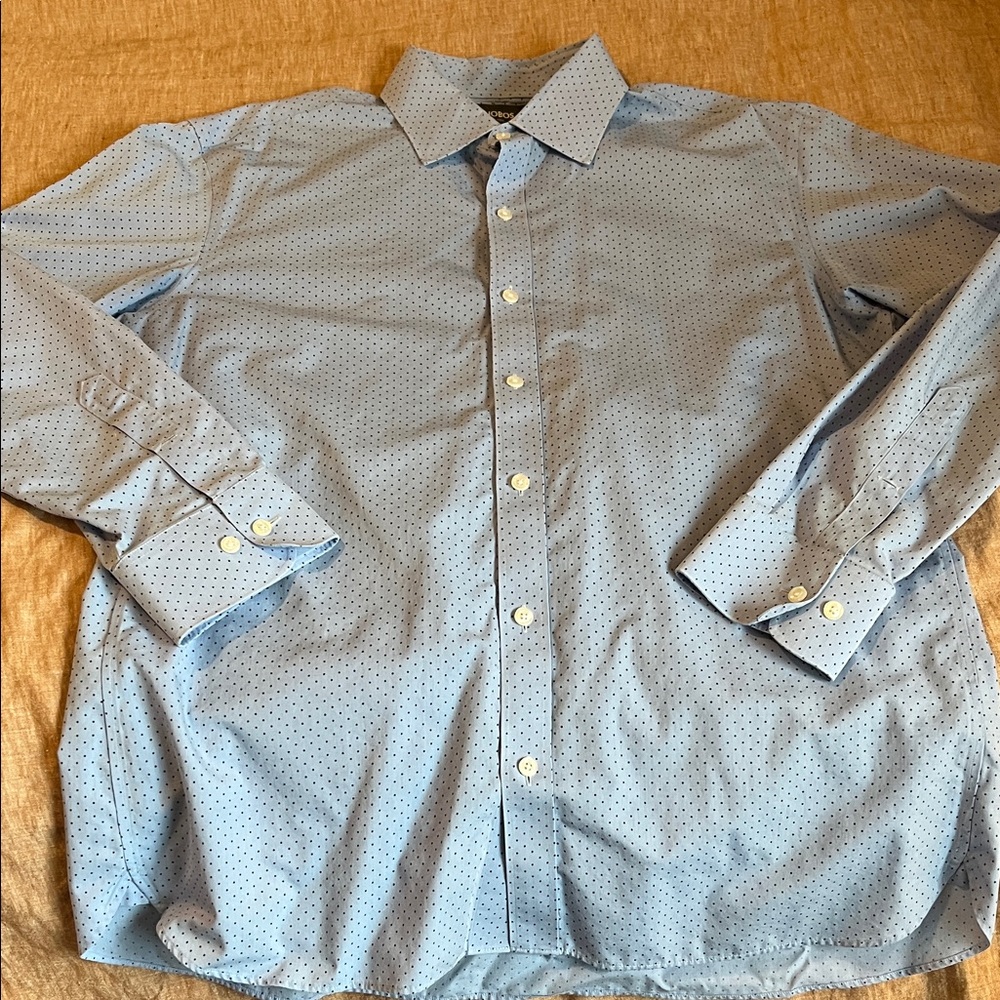 Bonobos Light Blue Dress Shirt with Dots